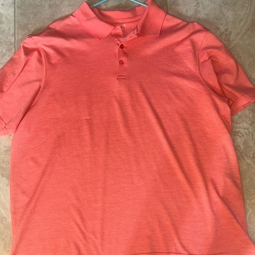 Men’s size XL Haggar short sleeve  polo shirt 100% polyester